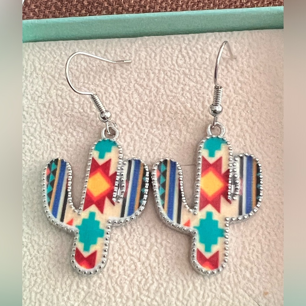 COPY - Yellowstone cactus inspired earrings